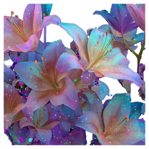 Morphing Lily Flowers Vinyl Car Decal Sticker – Waterproof & UV-Resistant 6.826666666666667"