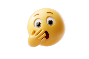 Surprised Emoji V2 Vinyl Car Decal Sticker – Waterproof & UV-Resistant 2.986666666666667"