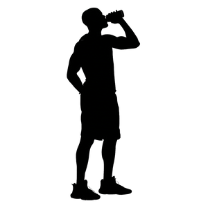 Athlete Drinking Soda Vinyl Car Decal Sticker – Waterproof & UV-Resistant 6.826666666666667"