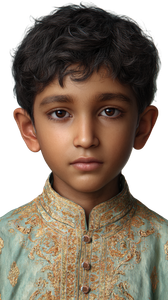 Indian Boy Kurta Vinyl Car Decal Sticker – Waterproof & UV-Resistant 9.706666666666667"