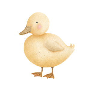 Cute Duck Illustration V8 Vinyl Car Decal Sticker – Waterproof & UV-Resistant 3.4133333333333336"