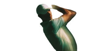 Golfer Mid-Swing V8 Vinyl Car Decal Sticker – Waterproof & UV-Resistant 5.4