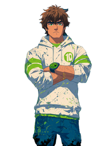 Man With Omnitrix Vinyl Car Decal Sticker – Waterproof & UV-Resistant 8.213333333333333"