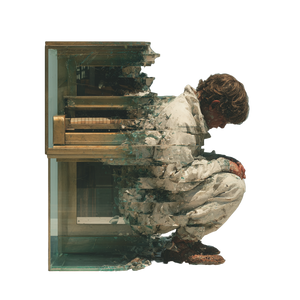 Defeated Boy Piano Vinyl Car Decal Sticker – Waterproof & UV-Resistant 6.826666666666667"