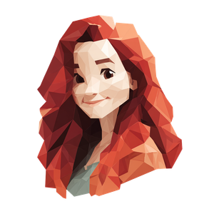 Floating Redhead Avatar Vinyl Car Decal Sticker – Waterproof & UV-Resistant 3.4133333333333336"