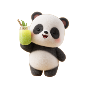 Kawaii Panda Soda Vinyl Car Decal Sticker – Waterproof & UV-Resistant 3.4133333333333336"