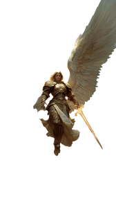 Majestic Angelic Figure V4 Vinyl Car Decal Sticker – Waterproof & UV-Resistant 9.706666666666667"