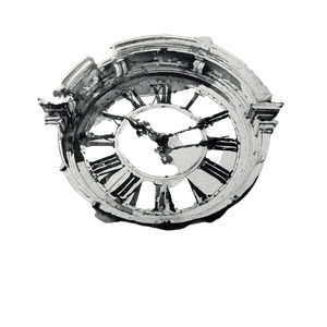 Ink Clock Painting Vinyl Car Decal Sticker – Waterproof & UV-Resistant 3.4133333333333336"