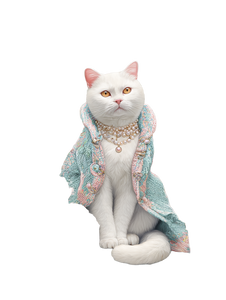 Anthropomorphic Cat Portrait V2 Vinyl Car Decal Sticker – Waterproof & UV-Resistant 8.213333333333333"