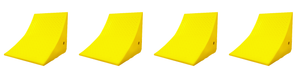 4x High Visibility Yellow Wheel Chock | for Toro  700 Series | 70 Ton Capacity