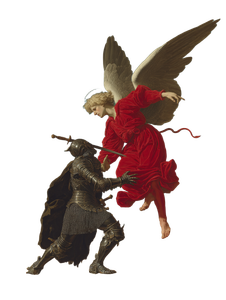 Angel Vs Devil V7 Vinyl Car Decal Sticker – Waterproof & UV-Resistant 8.213333333333333"