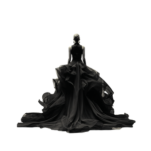 Abstract Dress Sketch Vinyl Car Decal Sticker – Waterproof & UV-Resistant 3.4133333333333336"