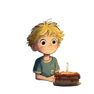 Animated Birthday Boy Vinyl Car Decal Sticker – Waterproof & UV-Resistant 3.4133333333333336"