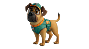 Sören The Bullmastiff Vinyl Car Decal Sticker – Waterproof & UV-Resistant 2.72"