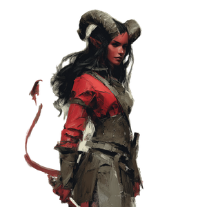 Demonic Warrior Woman Vinyl Car Decal Sticker – Waterproof & UV-Resistant 3.4133333333333336"
