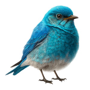 Cartoon Bluebird Vinyl Car Decal Sticker – Waterproof & UV-Resistant 6.826666666666667"