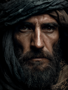 Ancient Middle Eastern Man Vinyl Car Decal Sticker – Waterproof & UV-Resistant 8.213333333333333"