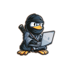 Penguin Ninja Sticker Vinyl Car Decal Sticker – Waterproof & UV-Resistant 6.826666666666667"