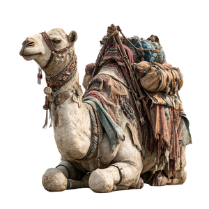 Ornamented Saharan Camel Vinyl Car Decal Sticker – Waterproof & UV-Resistant 3.4133333333333336"