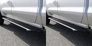 2x Westin Automotive Outlaw Running Board | Textured Black Steel | Rocker Panel Mount 2x Westin Automotive Outlaw Running Board | Textured Black Steel | Rocker Panel Mount