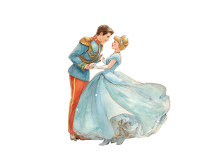Cinderella Prince Dance Vinyl Car Decal Sticker – Waterproof & UV-Resistant 6.1866666666666665"