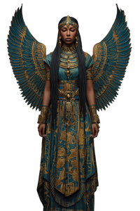 Egyptian Winged Woman Vinyl Car Decal Sticker – Waterproof & UV-Resistant 4.4