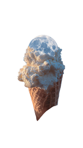 Moon Ice Cream Cone Vinyl Car Decal Sticker – Waterproof & UV-Resistant 9.706666666666667"