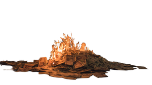 Burning Money Pile V3 Vinyl Car Decal Sticker – Waterproof & UV-Resistant 5.4