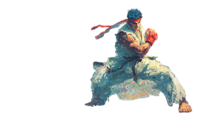 Ryu Unleashing Hadouken Vinyl Car Decal Sticker – Waterproof & UV-Resistant 5.4
