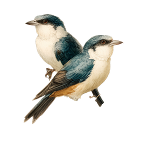 Birds On Branch V9 Vinyl Car Decal Sticker – Waterproof & UV-Resistant 3.4133333333333336"