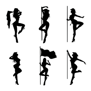 Pole Dancer Silhouette V2 Vinyl Car Decal Sticker – Waterproof & UV-Resistant 3.4133333333333336"