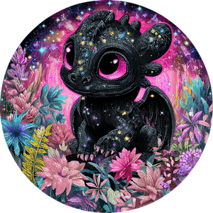 Cute Baby Dragon V18 Vinyl Car Decal Sticker – Waterproof & UV-Resistant 3.4133333333333336"