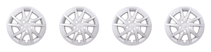 4x Enhance Your Toyota Prius V | 16" 10-Spoke Silver Wheel Covers Set of 4 4x Enhance Your Toyota Prius V | 16" 10-Spoke Silver Wheel Covers Set of 4