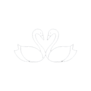 Minimalist Swan Heart Vinyl Car Decal Sticker – Waterproof & UV-Resistant 3.4133333333333336"