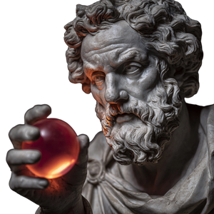 Roman Philosopher Statue Vinyl Car Decal Sticker – Waterproof & UV-Resistant 6.826666666666667"