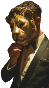 Masked Formal Figure Vinyl Car Decal Sticker – Waterproof & UV-Resistant 4.8533333333333335"