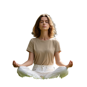 Yoga Practitioner Meditating Vinyl Car Decal Sticker – Waterproof & UV-Resistant 6.826666666666667"