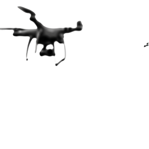 Multiple Drones Flying Vinyl Car Decal Sticker – Waterproof & UV-Resistant 3.4133333333333336"