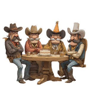 Cowboy Birthday Party Vinyl Car Decal Sticker – Waterproof & UV-Resistant 3.4133333333333336"