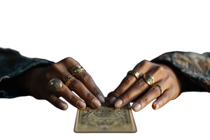 Hands Holding Tarot Vinyl Car Decal Sticker – Waterproof & UV-Resistant 2.986666666666667"