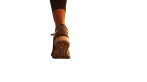 Running Feet Close-Up Vinyl Car Decal Sticker – Waterproof & UV-Resistant 2.72"