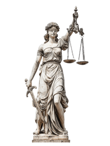 Justitia Statue Vinyl Car Decal Sticker – Waterproof & UV-Resistant 8.213333333333333"