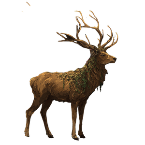 Fantasy Ecosystem Deer Vinyl Car Decal Sticker – Waterproof & UV-Resistant 3.4133333333333336"