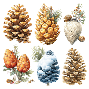 Pine Cone Stickers Vinyl Car Decal Sticker – Waterproof & UV-Resistant 6.826666666666667"