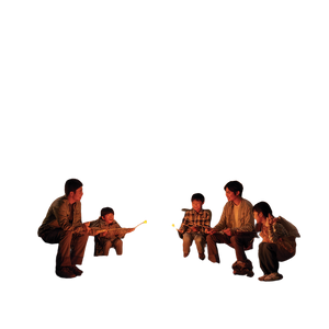 Families At Campfire Vinyl Car Decal Sticker – Waterproof & UV-Resistant 6.826666666666667"