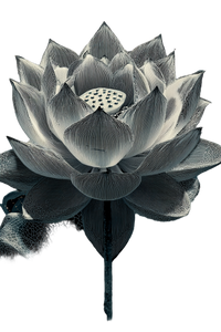 Holy Lotus Illustration Vinyl Car Decal Sticker – Waterproof & UV-Resistant 8.96"
