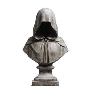 Hooded Figure Pedestal Vinyl Car Decal Sticker – Waterproof & UV-Resistant 3.4133333333333336"