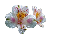 Alstromeria Flower Close-Up Vinyl Car Decal Sticker – Waterproof & UV-Resistant 2.72"