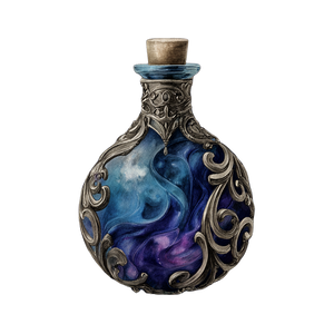 Filigree Potion Bottle Vinyl Car Decal Sticker – Waterproof & UV-Resistant 6.826666666666667"