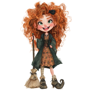 Witch Bratz Doll Vinyl Car Decal Sticker – Waterproof & UV-Resistant 3.4133333333333336"